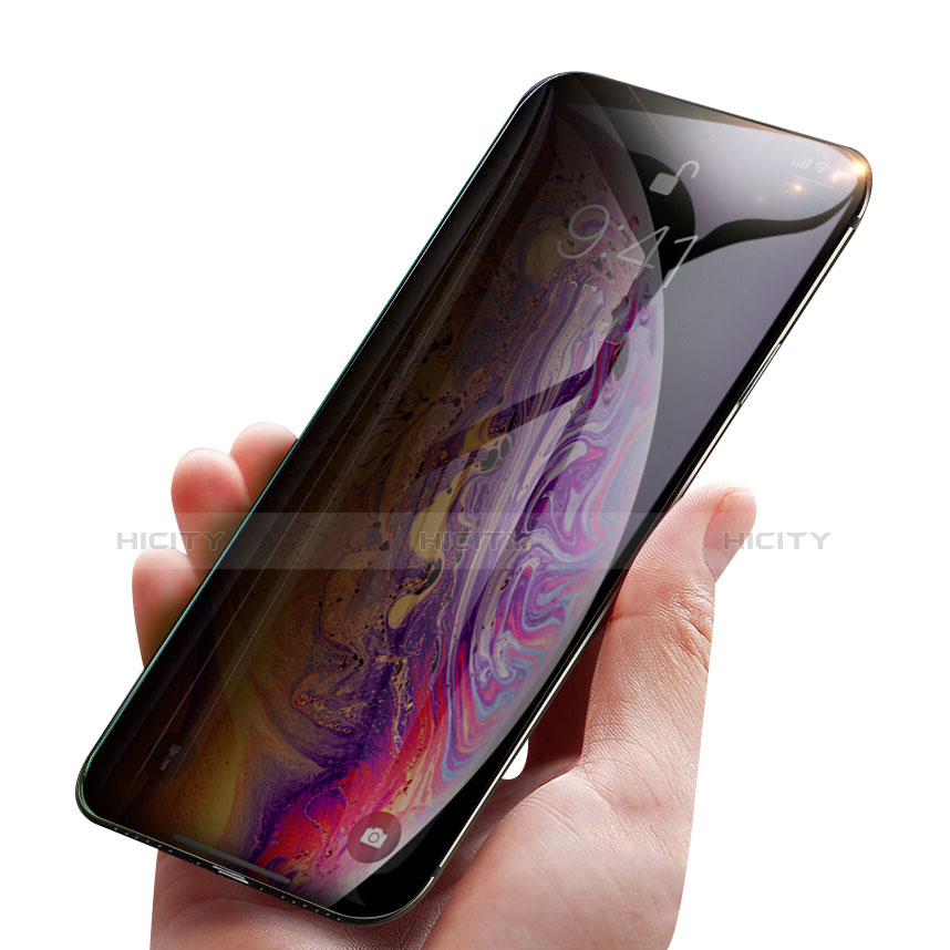 Schutzfolie Displayschutzfolie Panzerfolie Skins zum Aufkleben Gehärtetes Glas Glasfolie Privacy P01 für Apple iPhone X Klar Plus