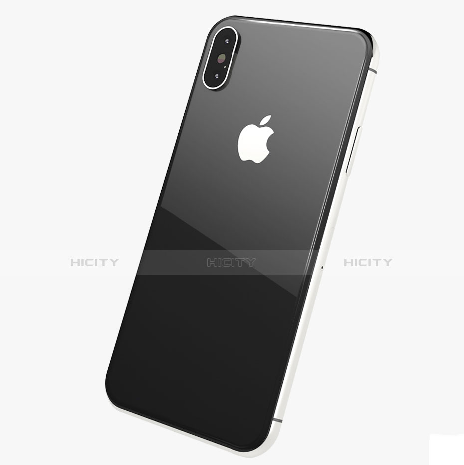 Schutzfolie Displayschutzfolie Panzerfolie Skins zum Aufkleben Gehärtetes Glas Glasfolie Rückseite B01 für Apple iPhone X Klar