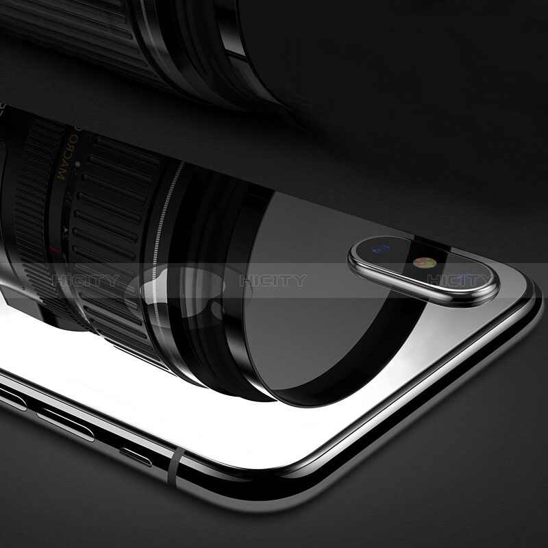 Schutzfolie Displayschutzfolie Panzerfolie Skins zum Aufkleben Gehärtetes Glas Glasfolie Rückseite B02 für Apple iPhone X Schwarz