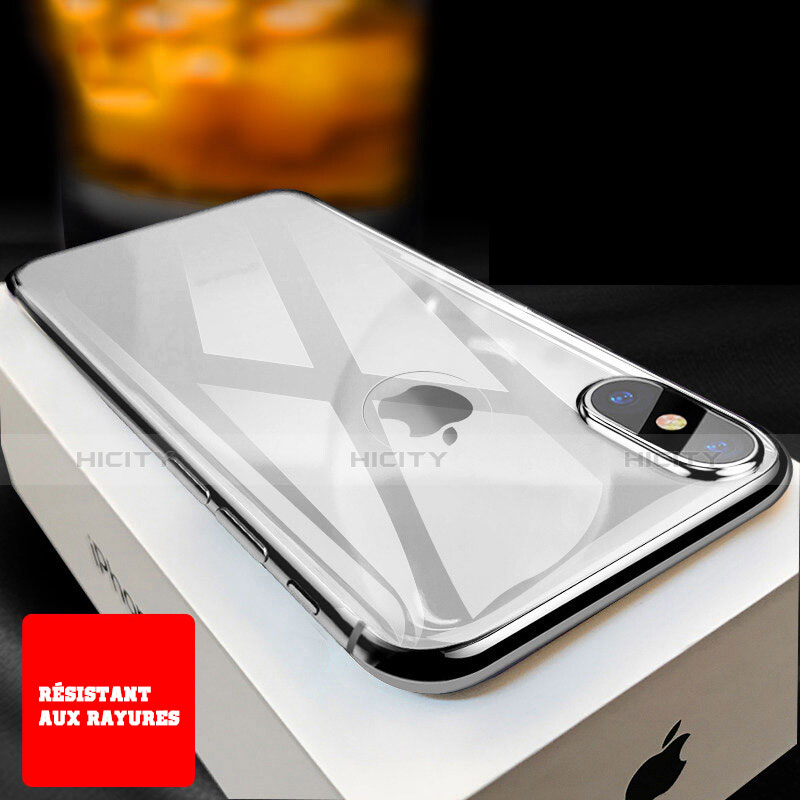 Schutzfolie Displayschutzfolie Panzerfolie Skins zum Aufkleben Gehärtetes Glas Glasfolie Rückseite B02 für Apple iPhone Xs Max Weiß