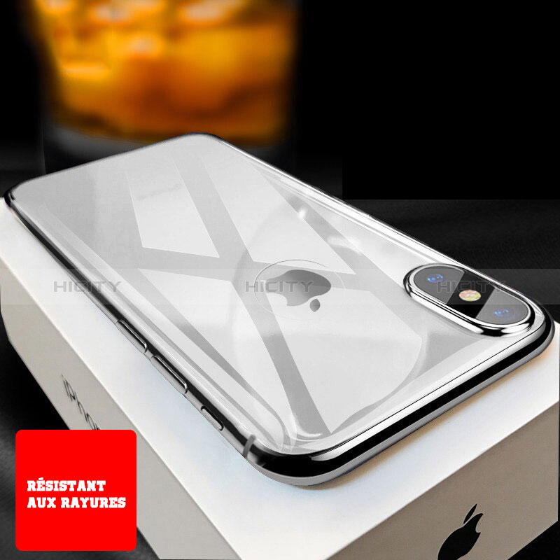 Schutzfolie Displayschutzfolie Panzerfolie Skins zum Aufkleben Gehärtetes Glas Glasfolie Rückseite B02 für Apple iPhone Xs Weiß