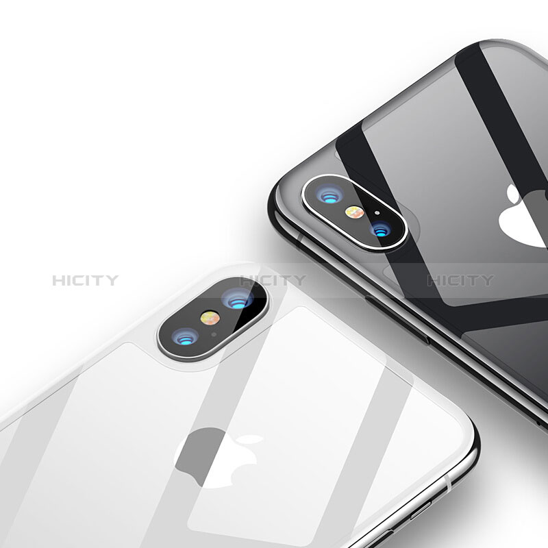 Schutzfolie Displayschutzfolie Panzerfolie Skins zum Aufkleben Gehärtetes Glas Glasfolie Rückseite B04 für Apple iPhone X Klar