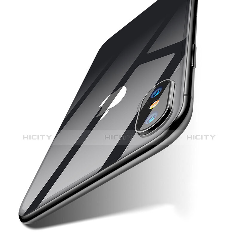 Schutzfolie Displayschutzfolie Panzerfolie Skins zum Aufkleben Gehärtetes Glas Glasfolie Rückseite B05 für Apple iPhone Xs Max Schwarz