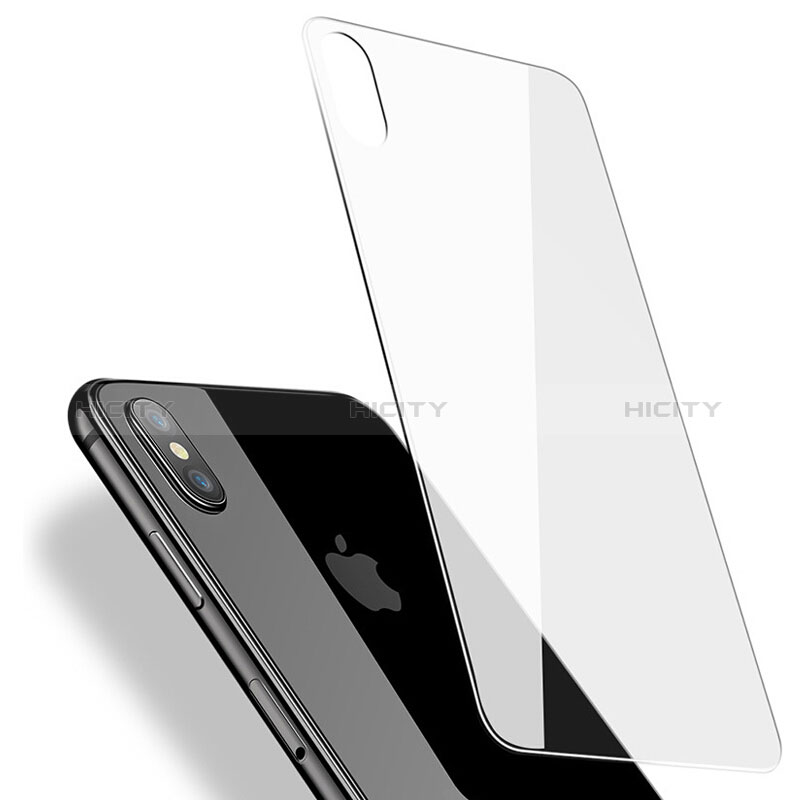 Schutzfolie Displayschutzfolie Panzerfolie Skins zum Aufkleben Gehärtetes Glas Glasfolie Rückseite B06 für Apple iPhone X Klar groß