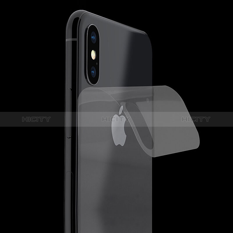 Schutzfolie Displayschutzfolie Panzerfolie Skins zum Aufkleben Gehärtetes Glas Glasfolie Rückseite B07 für Apple iPhone Xs Klar