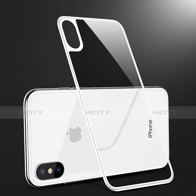 Schutzfolie Displayschutzfolie Panzerfolie Skins zum Aufkleben Gehärtetes Glas Glasfolie Rückseite B09 für Apple iPhone Xs Max Weiß Plus