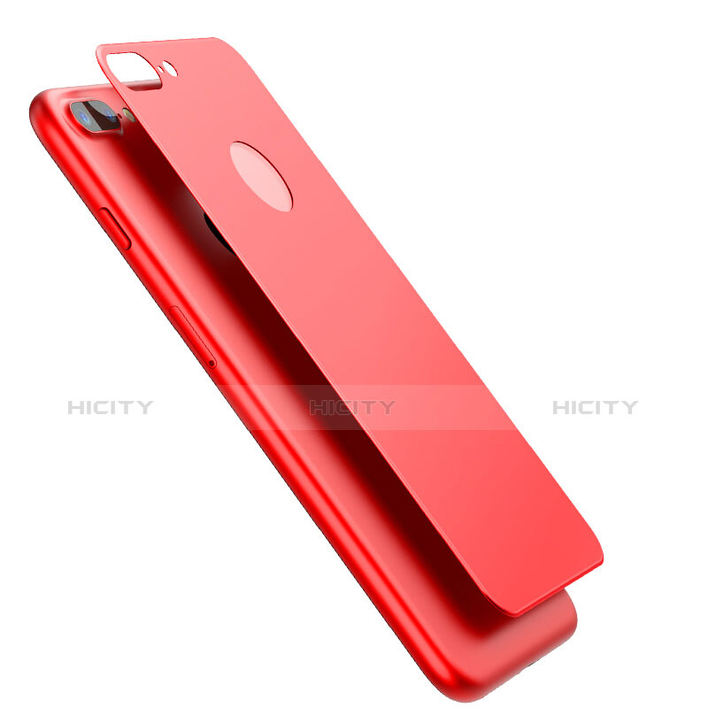 Schutzfolie Displayschutzfolie Panzerfolie Skins zum Aufkleben Gehärtetes Glas Glasfolie Rückseite für Apple iPhone 8 Plus Rot