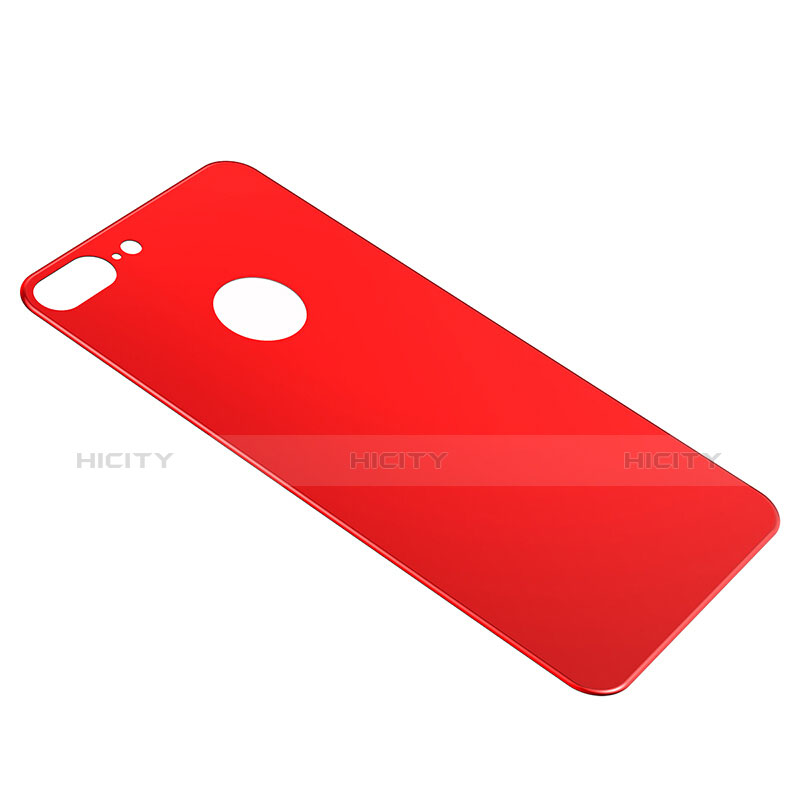 Schutzfolie Displayschutzfolie Panzerfolie Skins zum Aufkleben Gehärtetes Glas Glasfolie Rückseite für Apple iPhone 8 Plus Rot