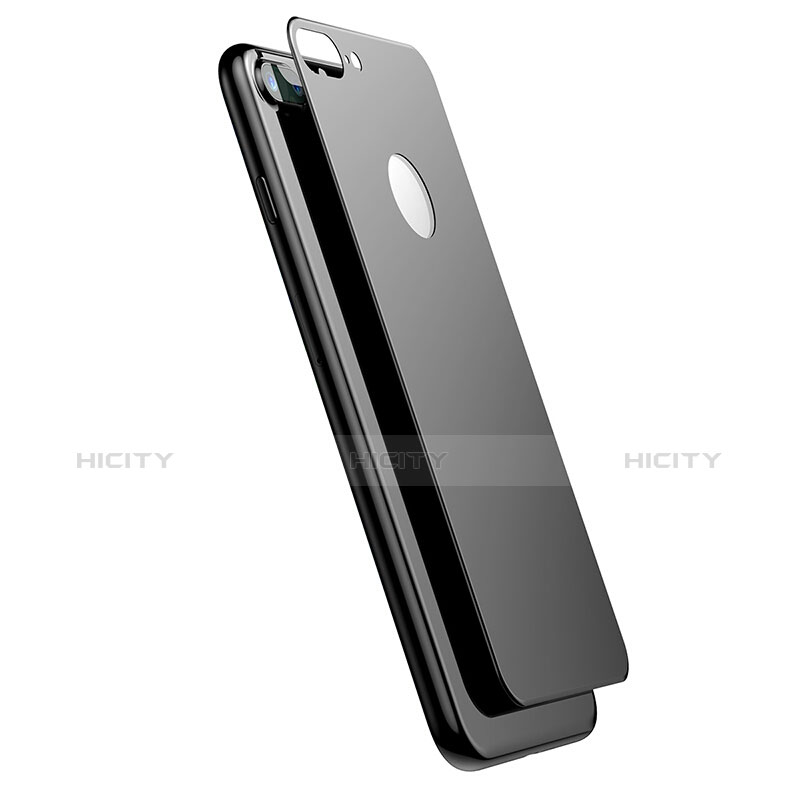 Schutzfolie Displayschutzfolie Panzerfolie Skins zum Aufkleben Gehärtetes Glas Glasfolie Rückseite für Apple iPhone 8 Plus Schwarz