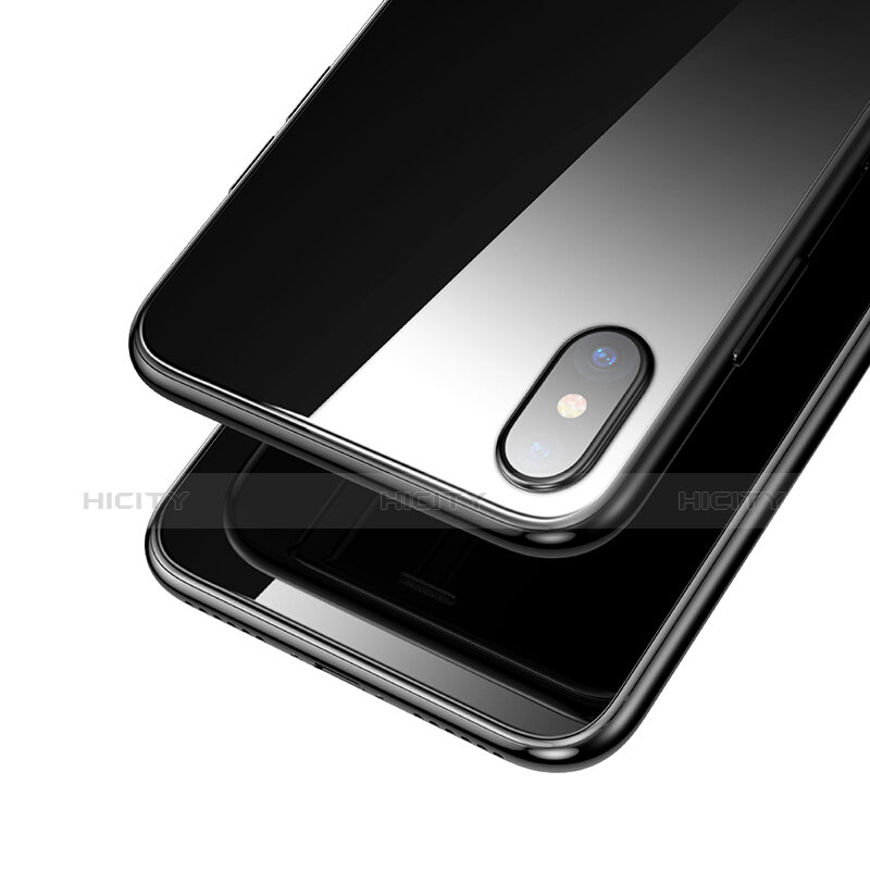 Schutzfolie Displayschutzfolie Panzerfolie Skins zum Aufkleben Gehärtetes Glas Glasfolie Rückseite für Apple iPhone X Schwarz