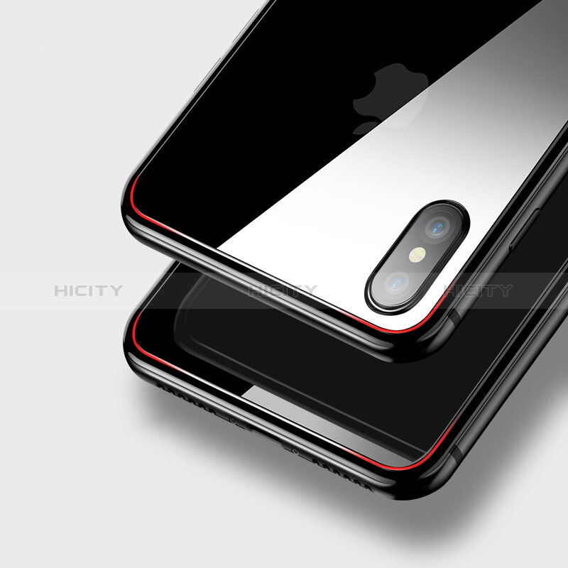 Schutzfolie Displayschutzfolie Panzerfolie Skins zum Aufkleben Gehärtetes Glas Glasfolie Rückseite Z01 für Apple iPhone X Schwarz