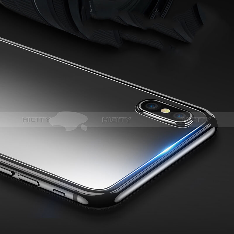 Schutzfolie Displayschutzfolie Panzerfolie Skins zum Aufkleben Gehärtetes Glas Glasfolie Rückseite Z01 für Apple iPhone X Schwarz