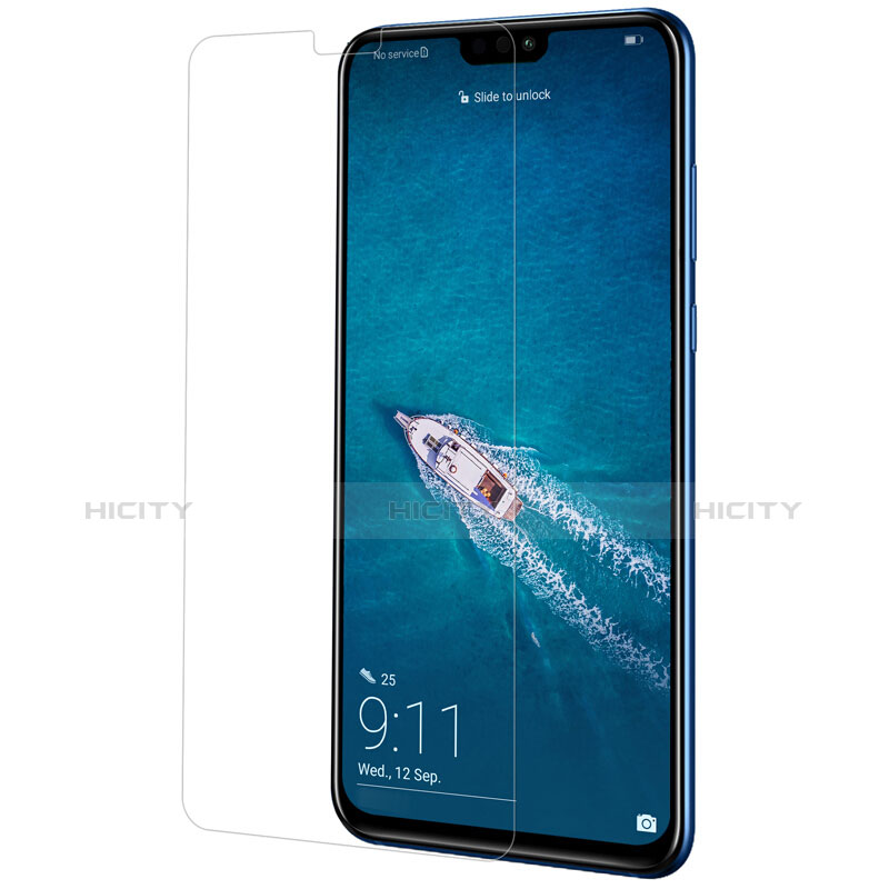 Schutzfolie Displayschutzfolie Panzerfolie Skins zum Aufkleben Gehärtetes Glas Glasfolie T01 für Huawei Honor 8X Klar groß