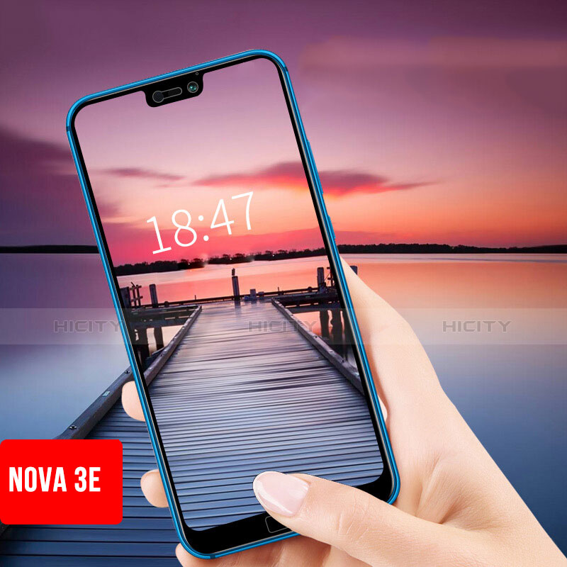 Schutzfolie Displayschutzfolie Panzerfolie Skins zum Aufkleben Gehärtetes Glas Glasfolie T01 für Huawei Nova 3e Klar