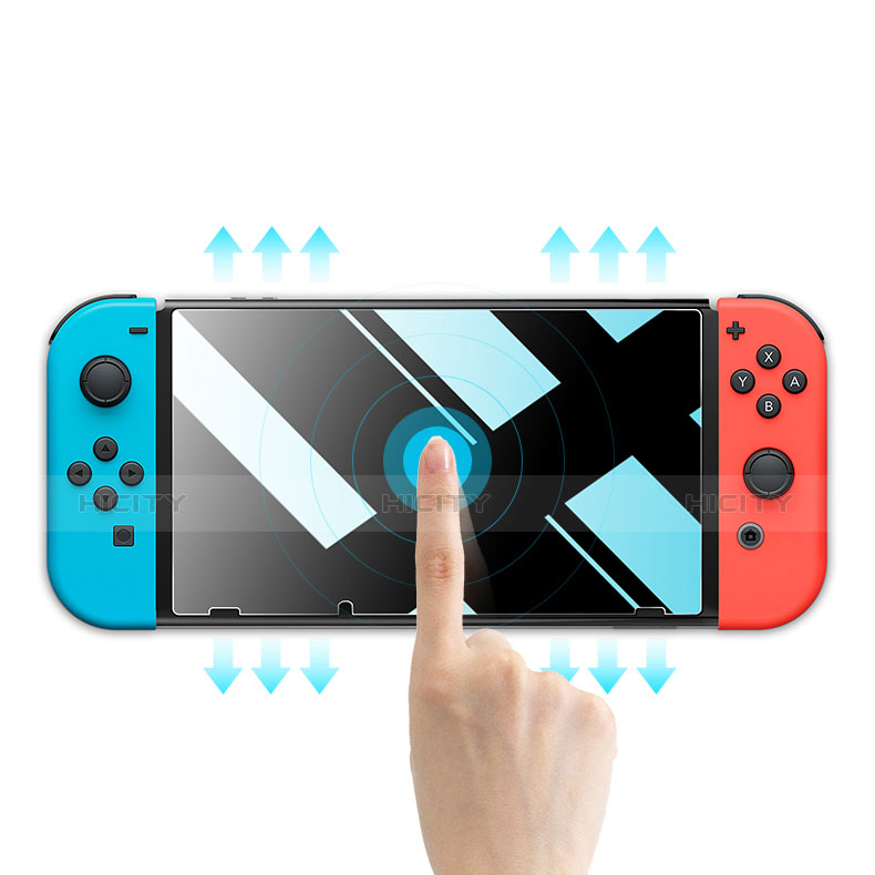 Schutzfolie Displayschutzfolie Panzerfolie Skins zum Aufkleben Gehärtetes Glas Glasfolie T01 für Nintendo Switch Klar