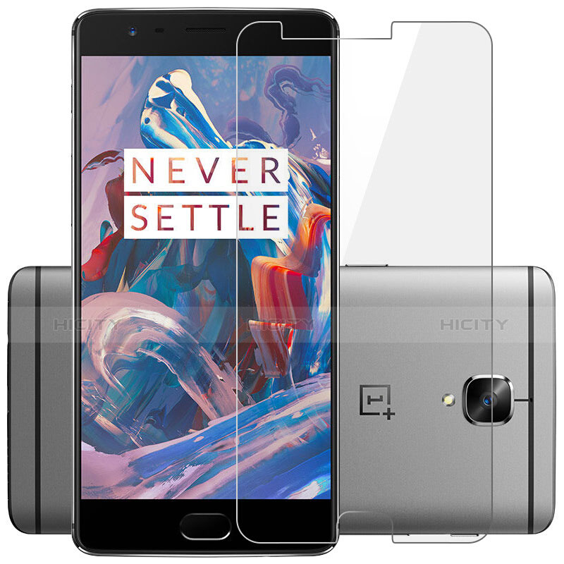 Schutzfolie Displayschutzfolie Panzerfolie Skins zum Aufkleben Gehärtetes Glas Glasfolie T01 für OnePlus 3 Klar