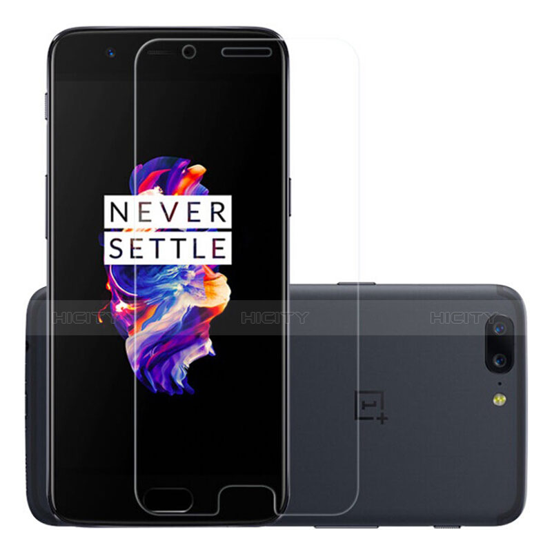 Schutzfolie Displayschutzfolie Panzerfolie Skins zum Aufkleben Gehärtetes Glas Glasfolie T01 für OnePlus 5 Klar