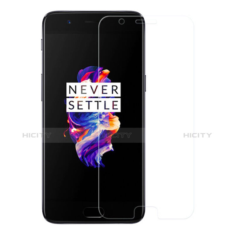 Schutzfolie Displayschutzfolie Panzerfolie Skins zum Aufkleben Gehärtetes Glas Glasfolie T01 für OnePlus 5 Klar