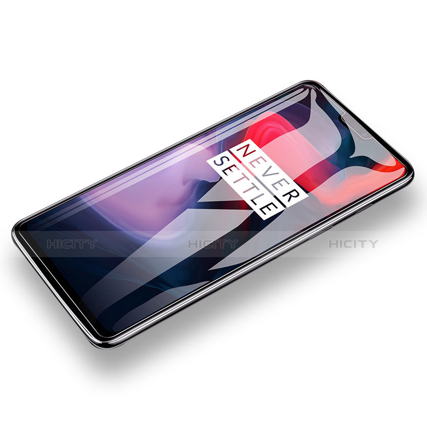 Schutzfolie Displayschutzfolie Panzerfolie Skins zum Aufkleben Gehärtetes Glas Glasfolie T01 für OnePlus 6 Klar