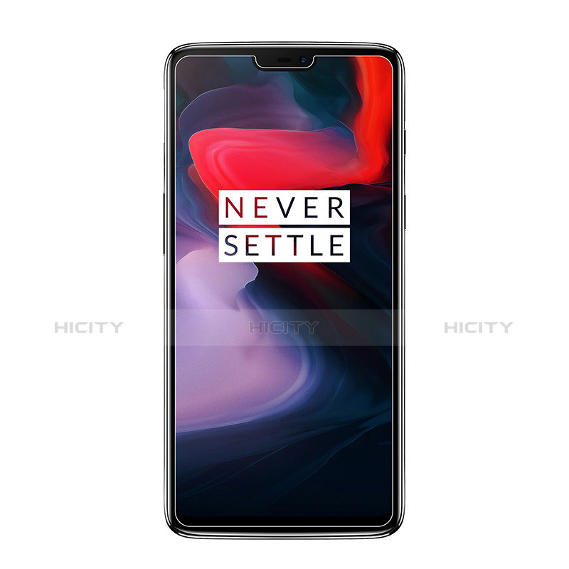 Schutzfolie Displayschutzfolie Panzerfolie Skins zum Aufkleben Gehärtetes Glas Glasfolie T01 für OnePlus 6 Klar