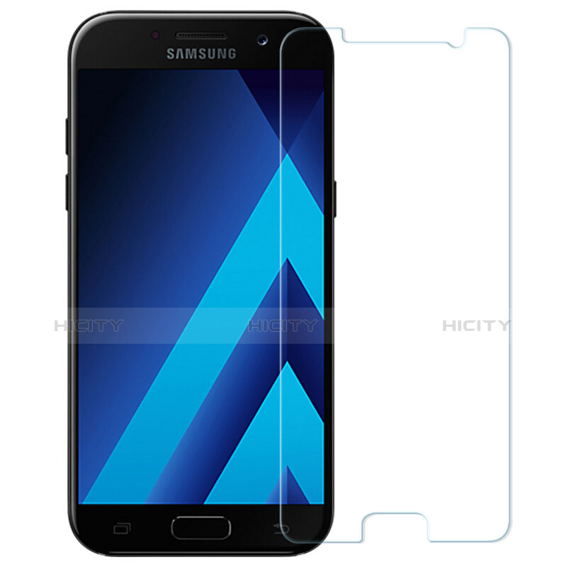 Schutzfolie Displayschutzfolie Panzerfolie Skins zum Aufkleben Gehärtetes Glas Glasfolie T01 für Samsung Galaxy A3 (2017) SM-A320F Klar