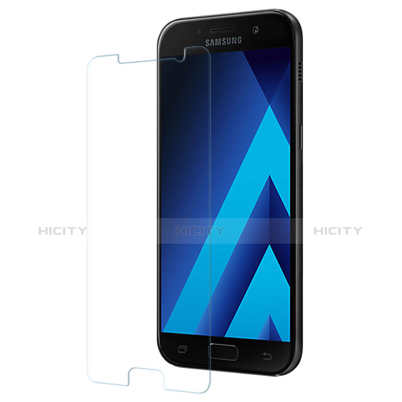 Schutzfolie Displayschutzfolie Panzerfolie Skins zum Aufkleben Gehärtetes Glas Glasfolie T01 für Samsung Galaxy A3 (2017) SM-A320F Klar