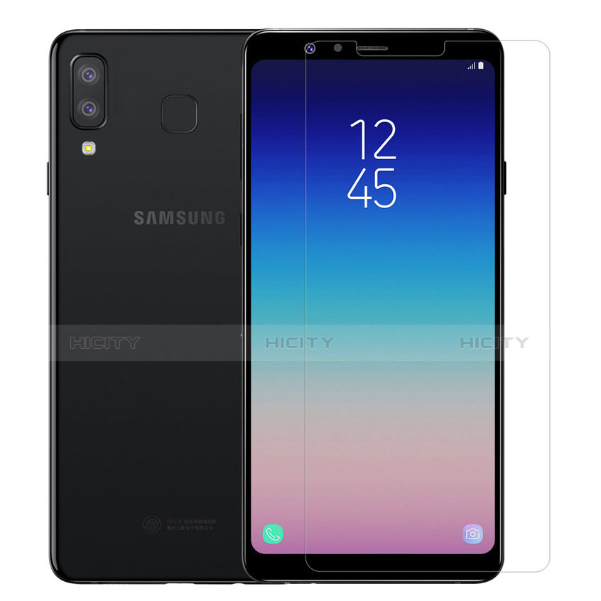 Schutzfolie Displayschutzfolie Panzerfolie Skins zum Aufkleben Gehärtetes Glas Glasfolie T01 für Samsung Galaxy A9 Star SM-G8850 Klar groß