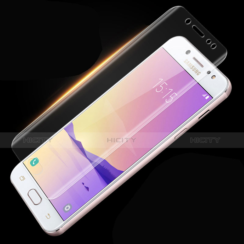 Schutzfolie Displayschutzfolie Panzerfolie Skins zum Aufkleben Gehärtetes Glas Glasfolie T01 für Samsung Galaxy C7 (2017) Klar