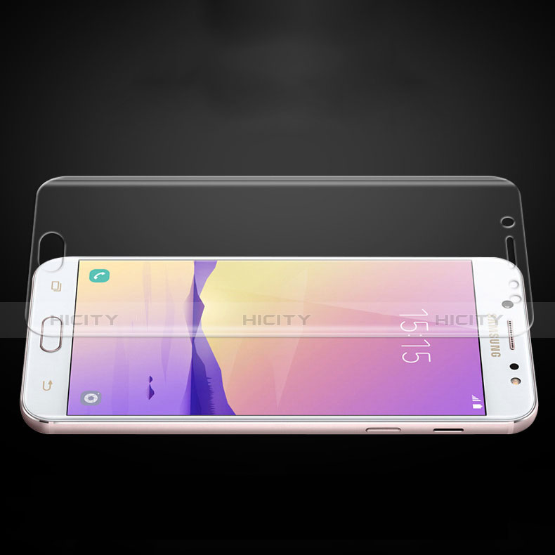 Schutzfolie Displayschutzfolie Panzerfolie Skins zum Aufkleben Gehärtetes Glas Glasfolie T01 für Samsung Galaxy C7 (2017) Klar