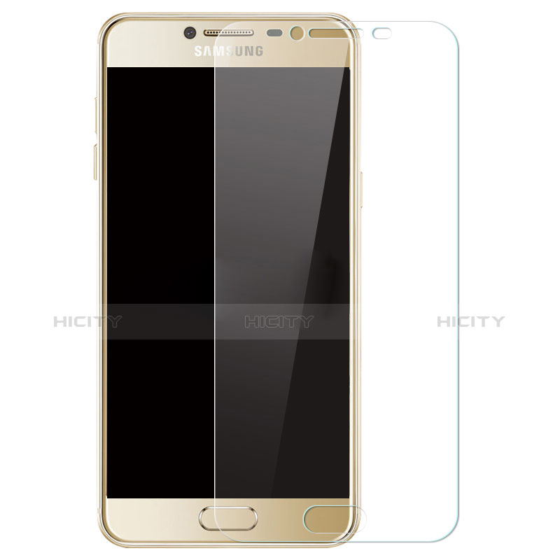 Schutzfolie Displayschutzfolie Panzerfolie Skins zum Aufkleben Gehärtetes Glas Glasfolie T01 für Samsung Galaxy C9 Pro C9000 Klar