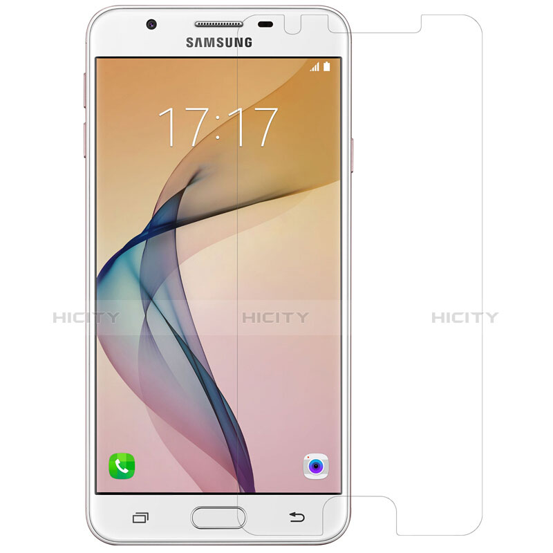 Schutzfolie Displayschutzfolie Panzerfolie Skins zum Aufkleben Gehärtetes Glas Glasfolie T01 für Samsung Galaxy J5 Prime G570F Klar Plus