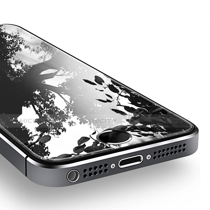 Schutzfolie Displayschutzfolie Panzerfolie Skins zum Aufkleben Gehärtetes Glas Glasfolie T02 für Apple iPhone 5 Klar