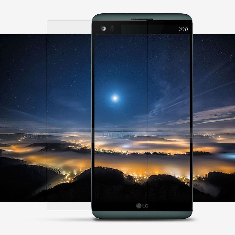 Schutzfolie Displayschutzfolie Panzerfolie Skins zum Aufkleben Gehärtetes Glas Glasfolie T02 für LG V20 Klar