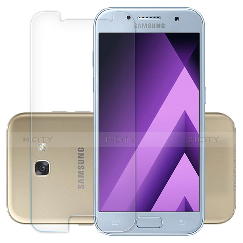 Schutzfolie Displayschutzfolie Panzerfolie Skins zum Aufkleben Gehärtetes Glas Glasfolie T02 für Samsung Galaxy A3 (2017) SM-A320F Klar