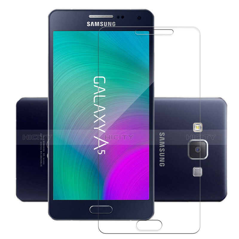 Schutzfolie Displayschutzfolie Panzerfolie Skins zum Aufkleben Gehärtetes Glas Glasfolie T02 für Samsung Galaxy A5 Duos SM-500F Klar