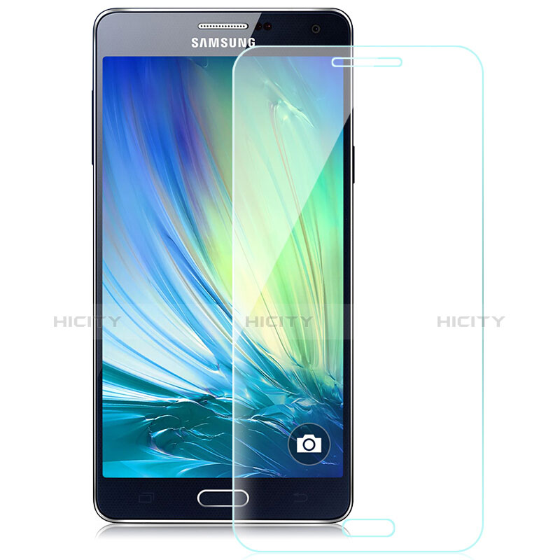 Schutzfolie Displayschutzfolie Panzerfolie Skins zum Aufkleben Gehärtetes Glas Glasfolie T02 für Samsung Galaxy A7 (2016) A7100 Klar