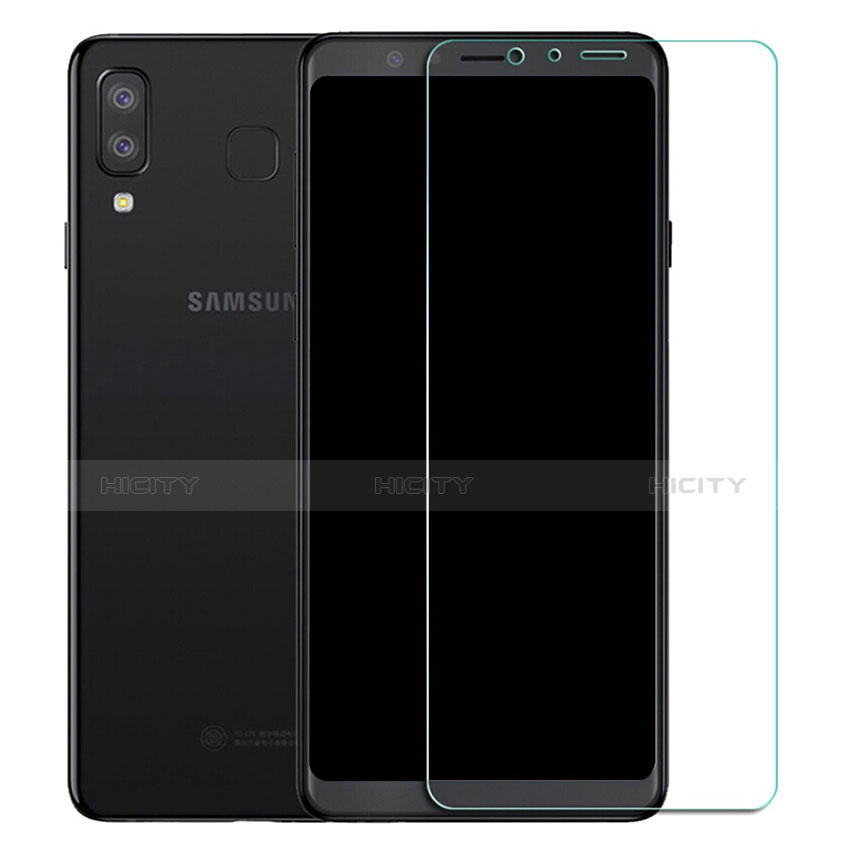 Schutzfolie Displayschutzfolie Panzerfolie Skins zum Aufkleben Gehärtetes Glas Glasfolie T02 für Samsung Galaxy A8 Star Klar