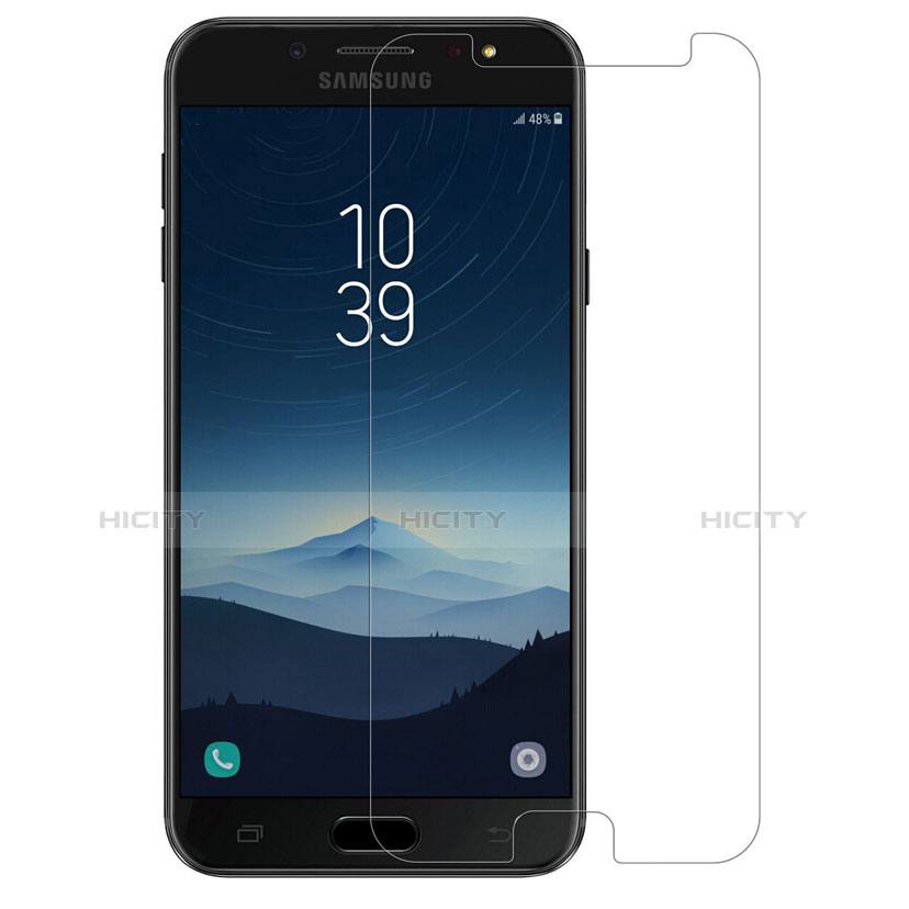 Schutzfolie Displayschutzfolie Panzerfolie Skins zum Aufkleben Gehärtetes Glas Glasfolie T02 für Samsung Galaxy C7 (2017) Klar