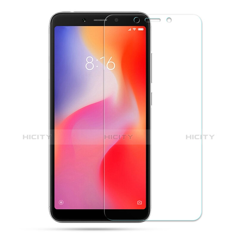 Schutzfolie Displayschutzfolie Panzerfolie Skins zum Aufkleben Gehärtetes Glas Glasfolie T02 für Xiaomi Redmi 6 Klar