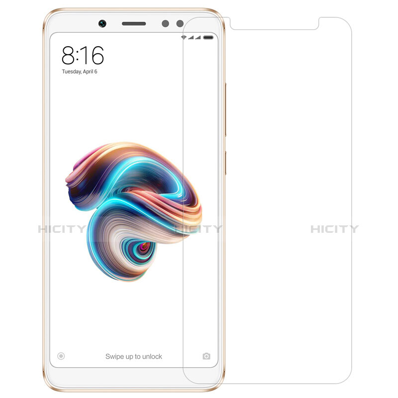 Schutzfolie Displayschutzfolie Panzerfolie Skins zum Aufkleben Gehärtetes Glas Glasfolie T03 für Xiaomi Redmi Note 5 AI Dual Camera Klar Plus