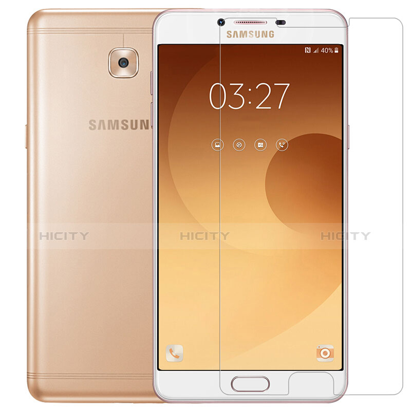 Schutzfolie Displayschutzfolie Panzerfolie Skins zum Aufkleben Gehärtetes Glas Glasfolie T04 für Samsung Galaxy C9 Pro C9000 Klar