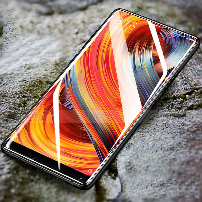 Schutzfolie Displayschutzfolie Panzerfolie Skins zum Aufkleben Gehärtetes Glas Glasfolie T06 für Xiaomi Mi Mix 2 Klar groß