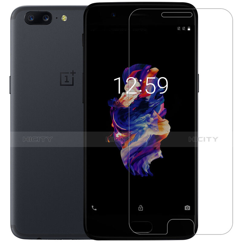 Schutzfolie Displayschutzfolie Panzerfolie Skins zum Aufkleben Gehärtetes Glas Glasfolie T07 für OnePlus 5 Klar