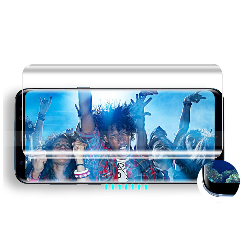 Schutzfolie Displayschutzfolie Panzerfolie Skins zum Aufkleben Gehärtetes Glas Glasfolie T09 für Samsung Galaxy S8 Klar groß