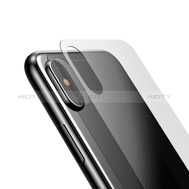 Schutzfolie Displayschutzfolie Panzerfolie Skins zum Aufkleben Gehärtetes Glas Glasfolie Vorder und Rückseite für Apple iPhone X Klar