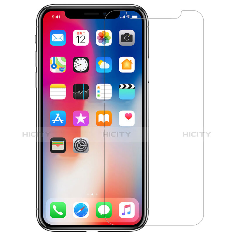 Schutzfolie Displayschutzfolie Panzerfolie Skins zum Aufkleben Gehärtetes Glas Glasfolie Vorder und Rückseite T02 für Apple iPhone Xs Max Klar