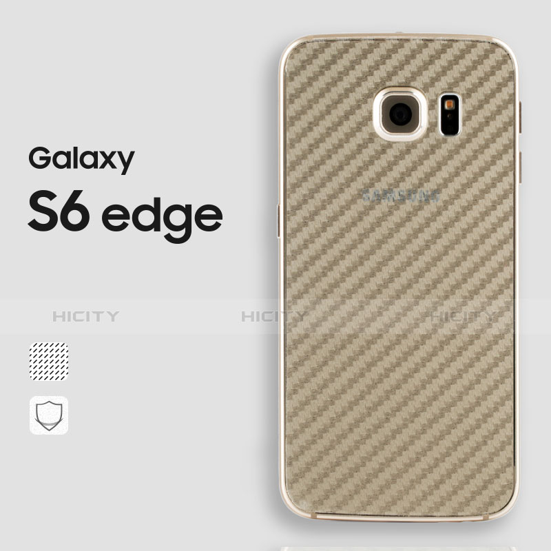 Schutzfolie Displayschutzfolie Panzerfolie Skins zum Aufkleben Rückseite für Samsung Galaxy S6 Edge SM-G925 Weiß