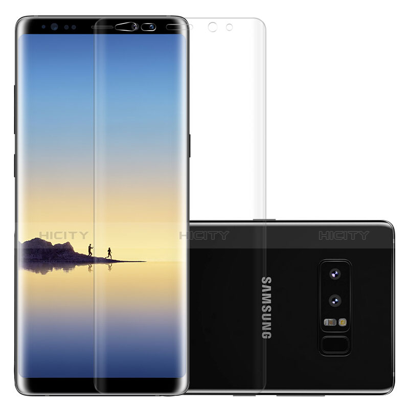 Schutzfolie Displayschutzfolie Panzerfolie Skins zum Aufkleben Vorder und Rückseite für Samsung Galaxy Note 8 Duos N950F Klar