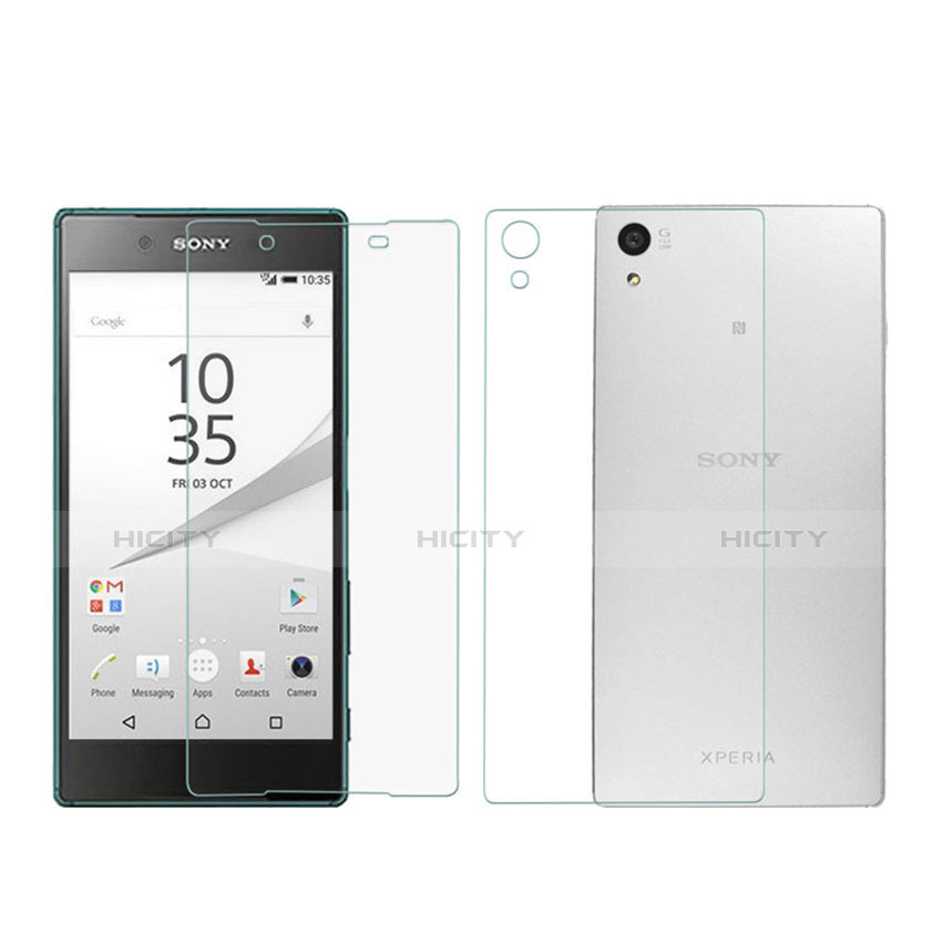 Schutzfolie Displayschutzfolie Panzerfolie Skins zum Aufkleben Vorder und Rückseite für Sony Xperia Z5 Klar