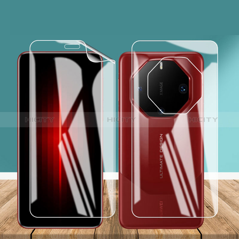 Schutzfolie Displayschutzfolie Panzerfolie Vorder und Rückseite Flexibilität Weich Skins zum Aufkleben für Huawei Mate 60 RS Ultimate Klar